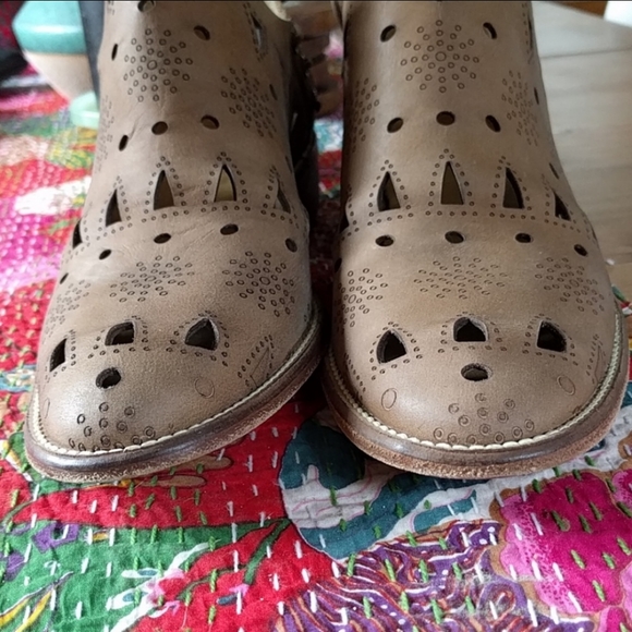 Musse and Cloud - Anise Brown Leather Booties 10M - Picture 5 of 6